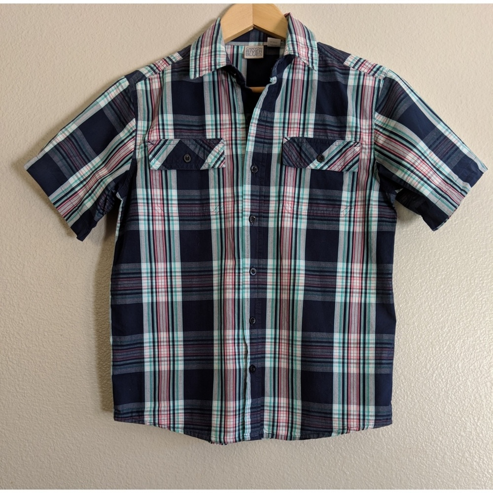 ‼️2 for 12‼️Canyon River Blues | Boy's Button Down
